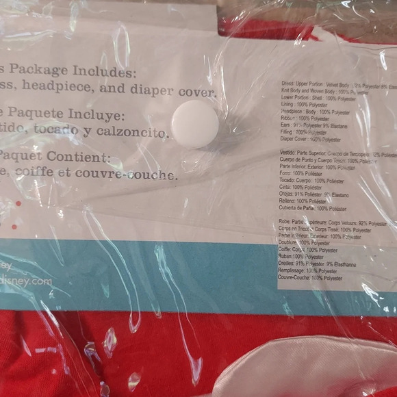 Disney Baby Minnie Mouse Outfit Halloween Costume in Size 12-18 Months COMPLETE - Picture 7 of 13